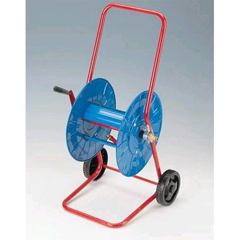Carrello portatubo avvolgitubo metallo 50mt tubo da mm.16 irrigazione - Salone (1/4)
