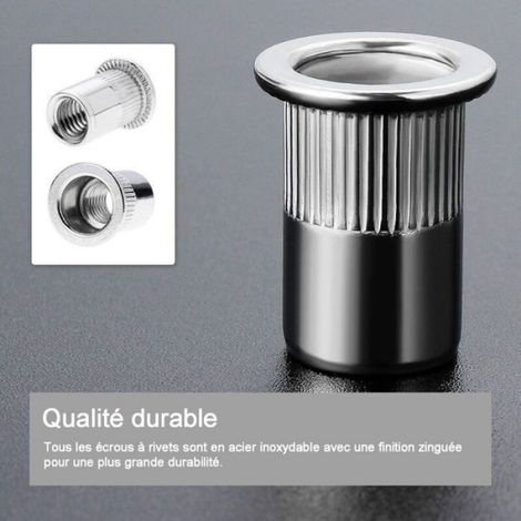 Coffret assortiment de 150 inserts filetes aluminium de 3 à 10 mmAccessoire de haute qualité, durable et facile à utiliser, Femeo (1/4)