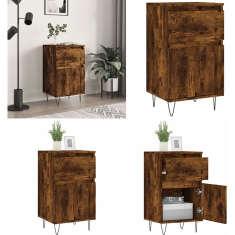 Sideboard Räuchereiche 40x35x70 cm Holzwerkstoff - Holzwerkstoff - Räuchereiche (1/5)
