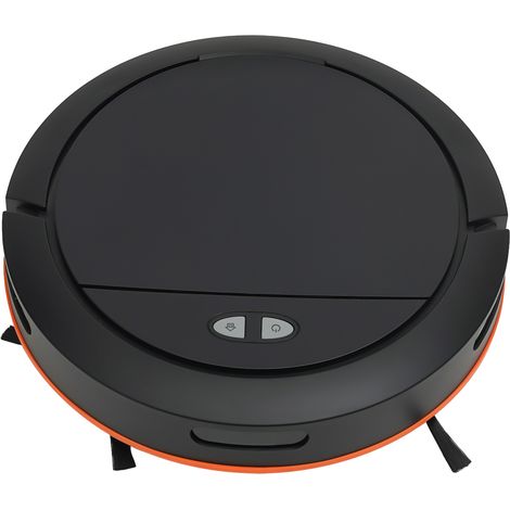 Aspirateur robot intelligent 3 en 1 : balaye, nettoie et sèche les surfaces. Chargeur inclus. Puissance d'aspiration de 26 W, 2,7 kPa. Noir (1/5)