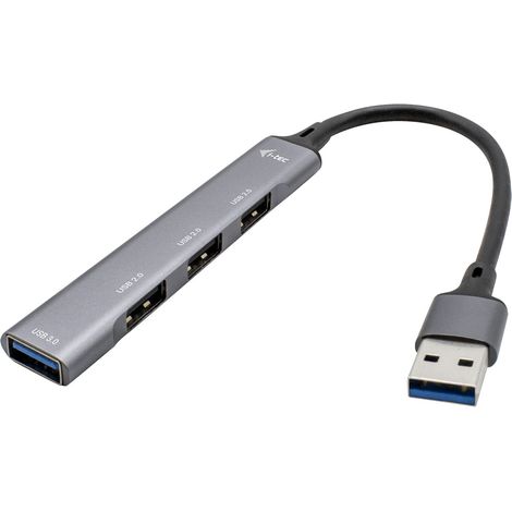 i-tec Metal U3HUBMETALMINI4 Schnittstellen-Hub USB 3.2 Gen 1 (3.1 Gen 1) Type-A Metallisch
