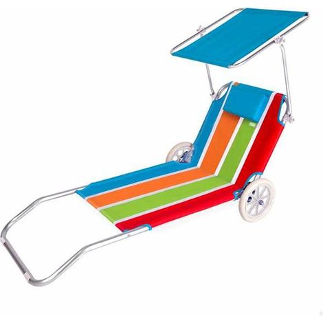 Aktive 2-in-1 Liegestuhl Carro Playa Mehrfarbig komfortabel
