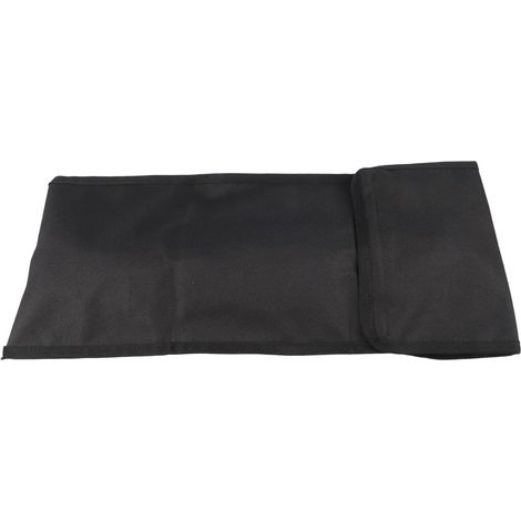 Étui portable étanche pour barbecue 47,5 cm Tissu Oxford 600D, résistant à l'usure, protège les outils de la poussière et de l'humidité, finition noire (1/5)