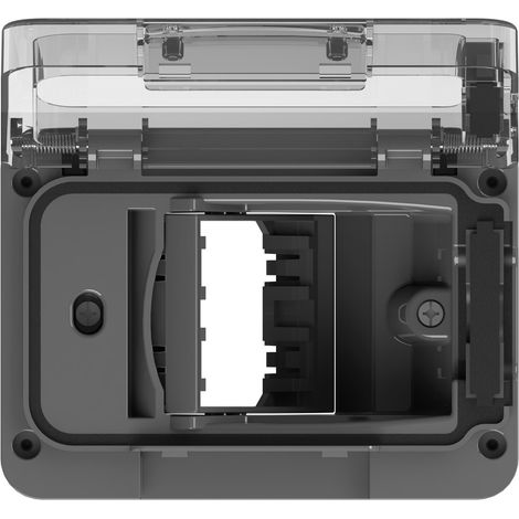 Custodia da esterno IP55/IP66, 3 moduli, antracite, serie E, solo telaio - 4Box Wide 4B.W.03