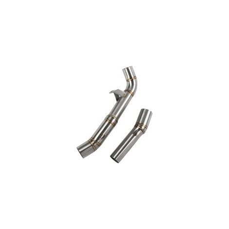 Raccord d'échappement moto pour Kawasaki Z1000 (2007–2009) – Connecteur central en acier inoxydable, ajustable et étanche (1/5)