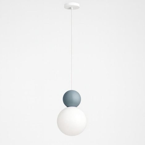 Lampadario moderno top light cottage 1228 s1 g9 led vetro metallo, colore blu