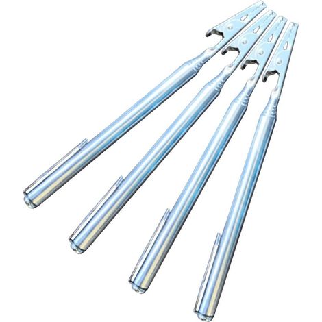 Pinces crocodiles télescopiques pour fil d'acier, lot de 4 (1/5)