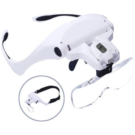 Luptor de 2 LED - Luptor Avec ilumintorción frorntband pour givtherecturtor, tortwor le trtorbtorjors de precisión, reforciornthere, corsturtor, joranderítor, rtheorjthere et mtornubanditheofs - 5 lin (1/4)