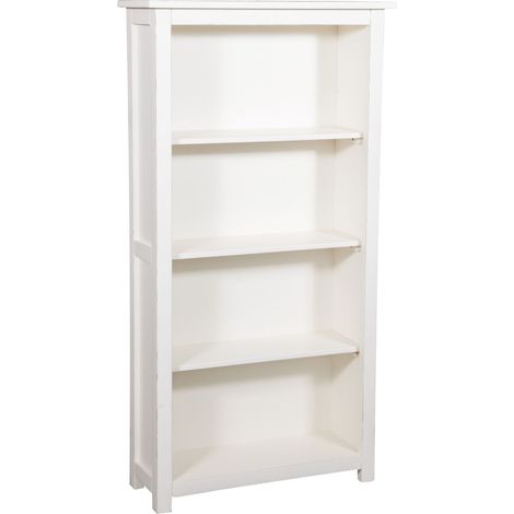 Libreria in legno di tiglio 130x68x25 cm Libreria legno massello Made in Italy Scaffale libreria classica Librerie per soggiorno (1/5)