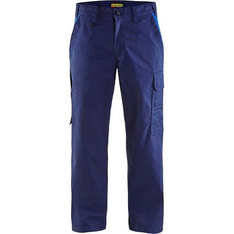 Pantalon de travail industrie coton BLAKLADER 1404 - Bleu foncé - 40 - Jambes standards (1/4)