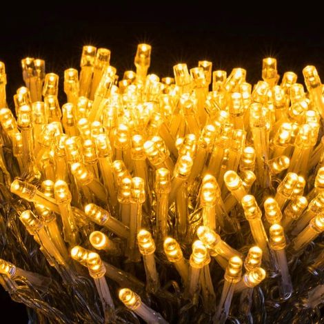 Guirlande Lumineuse Extérieure 100M 1000LEDs Guirlande Lumineuse LED Noël Blanc Chaud 8 Mode Étanche IP44 Guirlande Decoration Noël Extérieur Intérieur pour Sapin Maison Fête Mariage Jardin