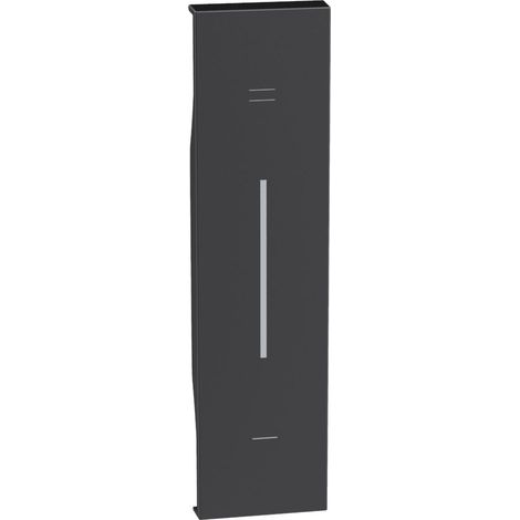 Cover illuminabile per comandi 1 modulo nero Bticino Living Now KG01N