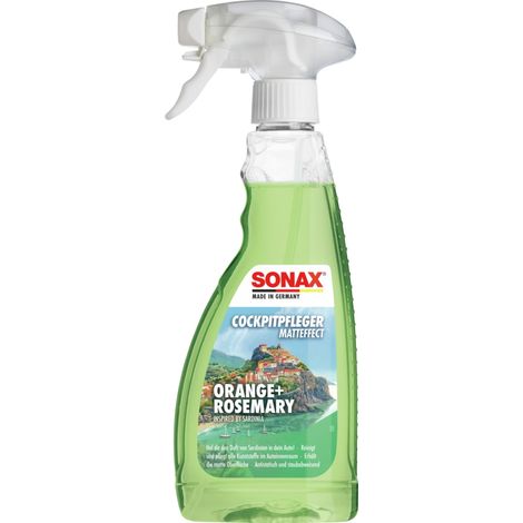SONAX Entretien du cockpit, 03492410, effet mat, Orange+Romarin, 500 ml