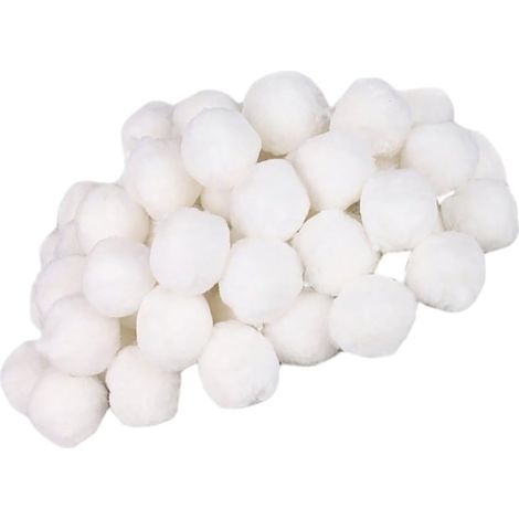 Boules de Nettoyage Filtrantes pour Piscine Filtration 500 G Fibres Résistantes Nettoyage Piscine, Bain à Remous, Spa Adsorption D’Huile Longue Durée, Recyclables