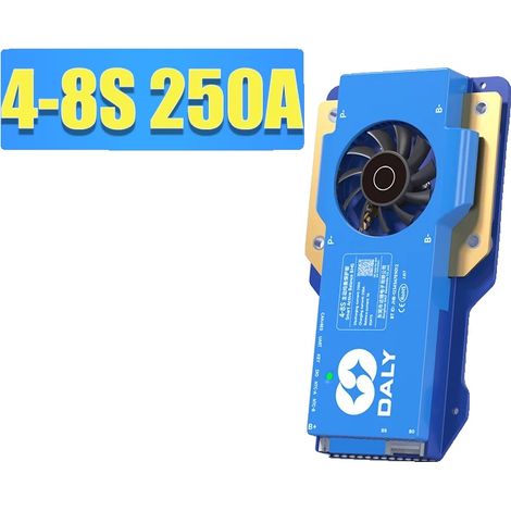 Système de gestion de batterie, équilibrage actif, courant de charge de 100A, 4-8S 250A BMS CAN (1/2)