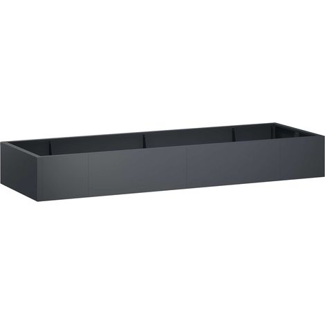 Mur de soutènement 8 pc 300 x 100 x 30 cm Acier Anthracite vidaXL (1/5)