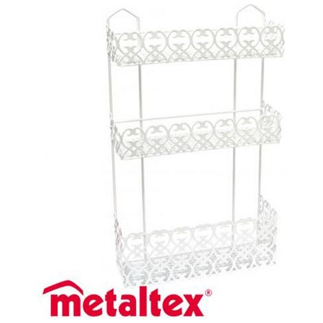 MENSOLA BAGNO FLORENZ RETT. 3P 30x10 h 51 METALTEX