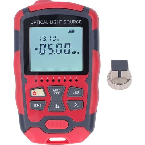 Compteur de puissance à Fiber optique monomode, double longueur d'onde 1310nm 1550nm, Source de lumière optique avec recherche de ligne RJ45 (1/5)