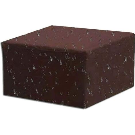 Housse De Meuble, Housse De Protection pour Mobilier De Jardin Imperméable Au Vent Housse Mobilier À Toute Épreuve 210D Oxford Tissu Grand Jardin De Table - Marron,160x160x70cm (1/5)