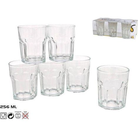 25,6 cls vaso cafe grande cristal mod luna - caja 6 unidades