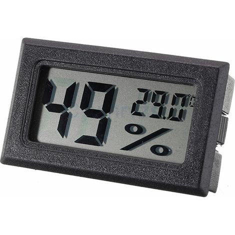 Kleines digitales Thermometer-Hygrometer, LCD-Digital-Thermometer-Hygrometer, Temperatur- und Feuchtigkeitsmessung, Thermometer, Mini-Auto-Onboard-Temperatursensor