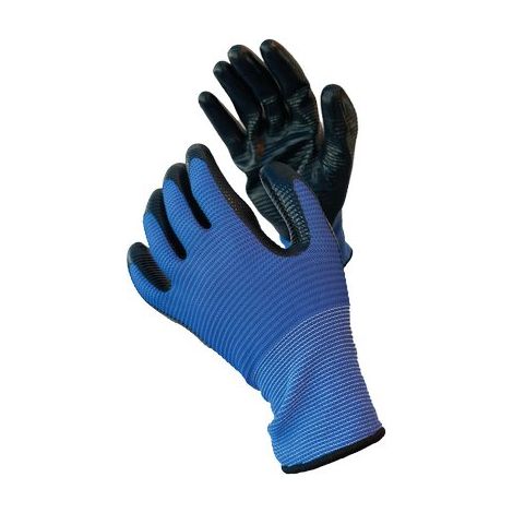 GUANTO NITRILE CRINKLE WORKIT - MAGLIA LEGGERA SINTETICO BLU  9- 12 paia