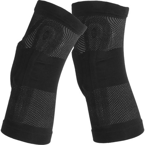 Genouillères de Compression Sportives Anti-Choc avec Protection Rotulienne - Noir Taille M (1/5)