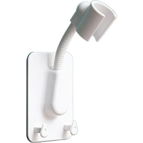 Support de douche réglable (1 pièce) pour accessoires de salle de bain, sans perçage. Support de pommeau de douche. (1/5)