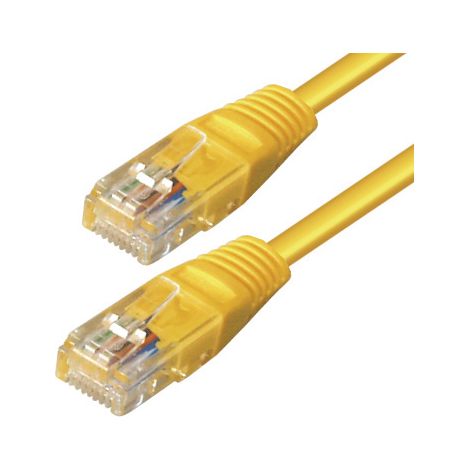 Cavo patch cat 5e da spina 8/8 occidentale (rj45) a spina 8/8 occidentale (rj45), giallo, 7,0 m