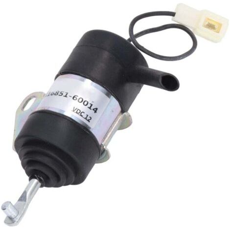 Solénoïde d'Arrêt de Carburant 16851-60014 Compatible Kubota BX2230D RTV900R RTV900T B7410D BX1500D BX1800D (1/4)