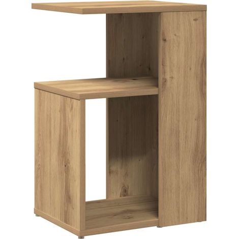 Side Table Artisan Oak 36x30x56 cm Engineered Wood vidaXL