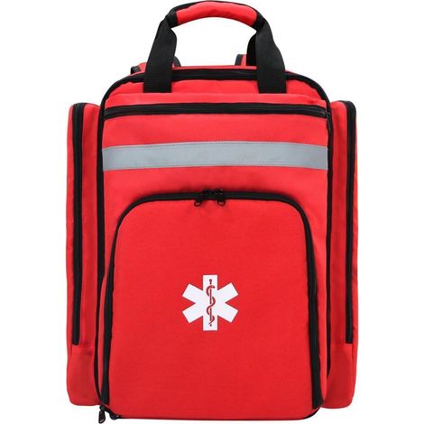 Erste-Hilfe-Rucksack groß, taktisch, reflektierend, rot