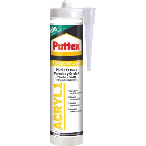 PATTEX SIGILLANTE SISTA ACRILICO L1 COLORATO- - ml.300 grigio - 5 pezzi HENKEL