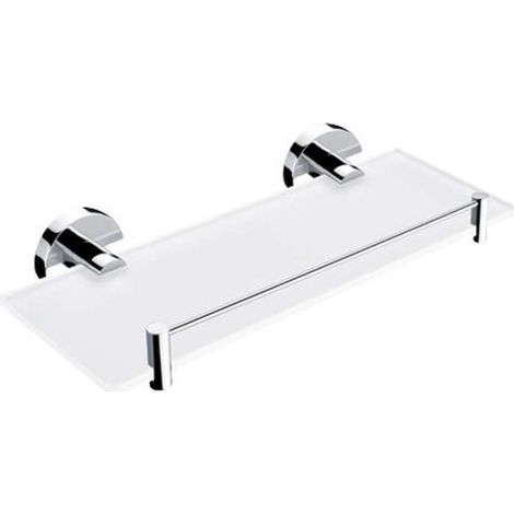 Nimco Unix - Regal mit Laufstall, 30 cm, mattiertes Glas/Chrom UN 13091BX-30-26