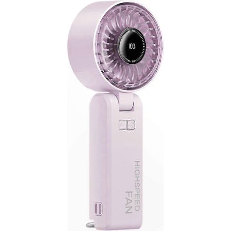 Ventilateur USB Portable Puissant, Flux d'Air Vortex 9m/S, 100 Vitesses Réglables, Silencieux pour Bureau et Maison (1/5)