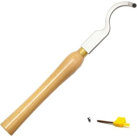 Outil de creusage courbe de tungstène Ci5 8,9 mm pour creuser le bois, ciseau rotatif, outil manuel bricolage tournage (1/4)