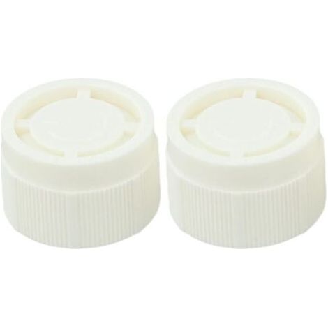 Lot de 10 capuchons décoratifs en plastique blanc M30 x 1,5 TRV pour robinet thermostatique de radiateur, 34 mm (1/4)