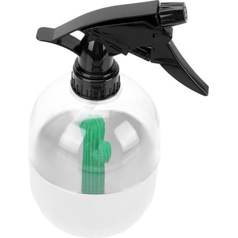 Arrosoir à vaporisateur blanc de 500 ml en plastique, outil d'arrosage polyvalent pour l'intérieur et l'extérieur, brumisateur doux pour plantes, fleurs et bonsaïs. (1/4)