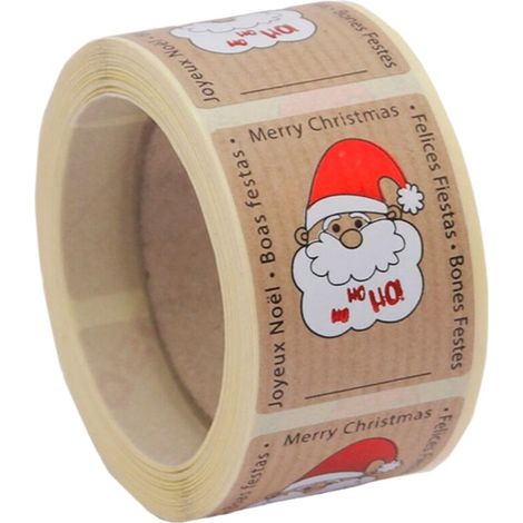 Etichette adesive natalizie, 250 unità, 45 x 35 mm (1/2)