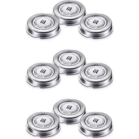 Tête De Rechange Pour Rasoir SH30 9 Pièces Compatible Série 1000 2000 3000 (1/4)