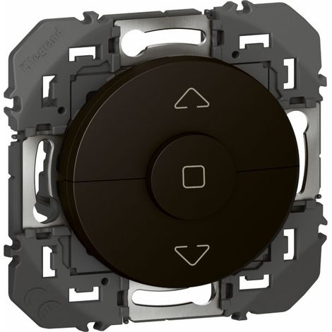 Legrand – Commande de volets roulants Dooxie – Finition noire – Raccordement rapide par bornes automatiques – 3 boutons intuitifs (1/9)