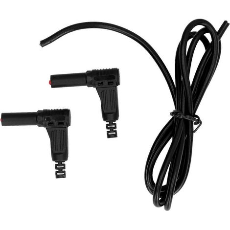 Multimeter-Messleitung mit Bananenstecker, Messing, PA-Elektroprüfleitungen für Spannungsprüfer, 4 mm, schwarz