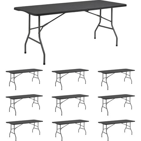 MegaPack: 10 tavoli pieghevoli rettangolari per catering, 180x74