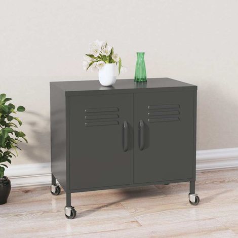 vidaXL Armoire de rangement Anthracite 60x35x56 cm Acier (1/5)
