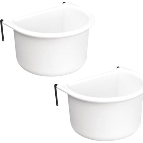 Set di 2 ciotole in plastica per pappagalli da 80 ml e 85 ml (1/2)