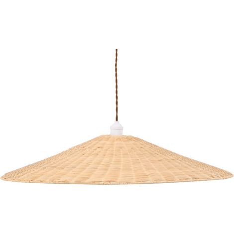 Lampe Suspension en Rotin "Herrestad" 80cm Naturel (1/5)