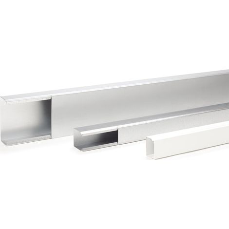 Obo Bettermann – Moulure AX 2m blanc 50x20mm sans cloison – Fixation à clouer pour câbles encastrés – Pour espaces confinés (1/5)
