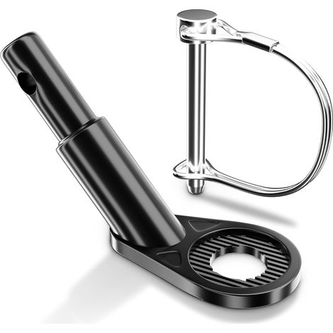 Attachement de remorque de vélo universel, Adaptateur pour remorque de vélo pour enfants et chiens, Facile à installer, Matériaux solides, Large compatibilité, Design stable, Noir (1/5)