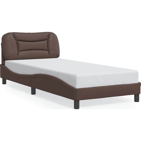 Maison Exclusive - Giroletto senza Materasso Hvar Marrone 80x200 cm in Similpelle (1/5)