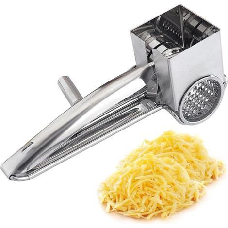 Moulin à Fromage,Râpe à Fromage Rotative en Acier Inoxydable,Râpe Manuelle Facile à Utiliser pour Parmesan/Fromage/Gingembre/Chocolat (1/4)